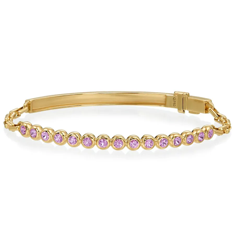 Gumuchain Pink Sapphire Moonlight Bracelet