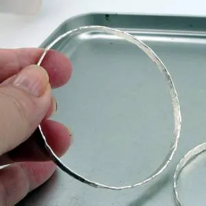 Hadar Designers Two Bangle Bracelets Heart 925 Sterling Silver Handmade (v)