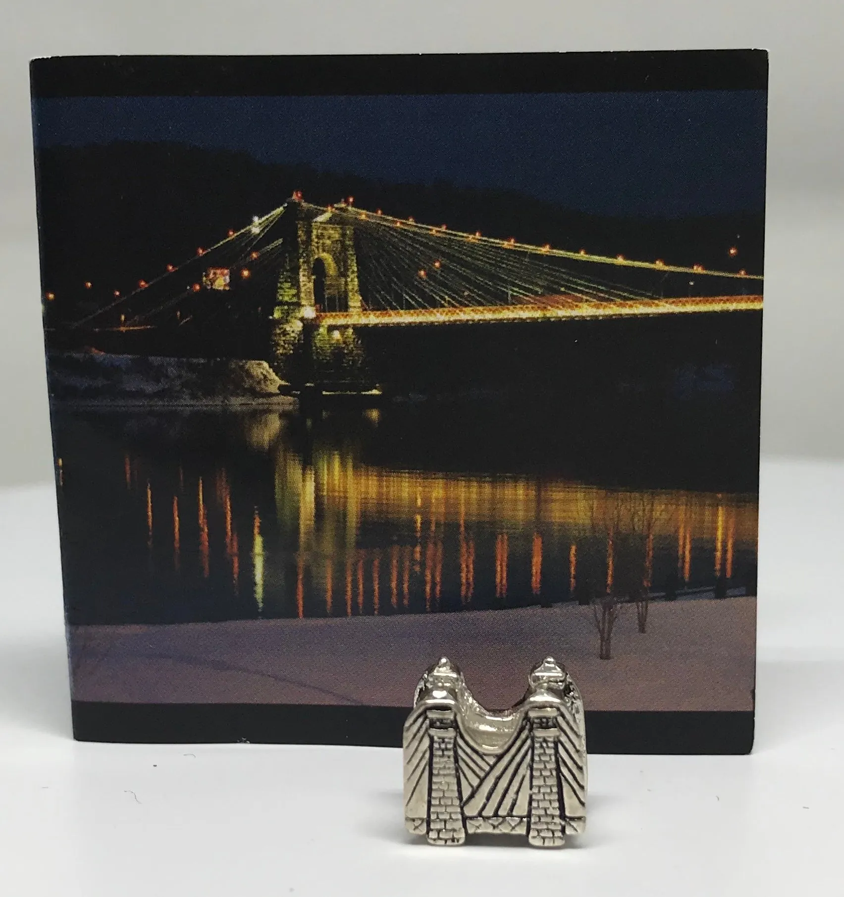 Handmade Sterling Silver "Wheeling Suspension Bridge" Bead