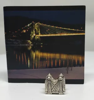 Handmade Sterling Silver "Wheeling Suspension Bridge" Bead