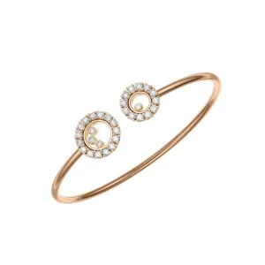 Happy Diamonds Ethical Rose Gold Diamond Bangle Bracelet