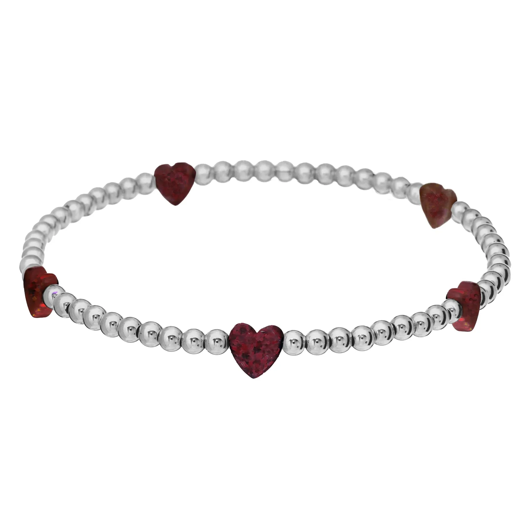 HEART BY THE YARD | Opal Charm and 14K Gold Filled Beads Bracelet