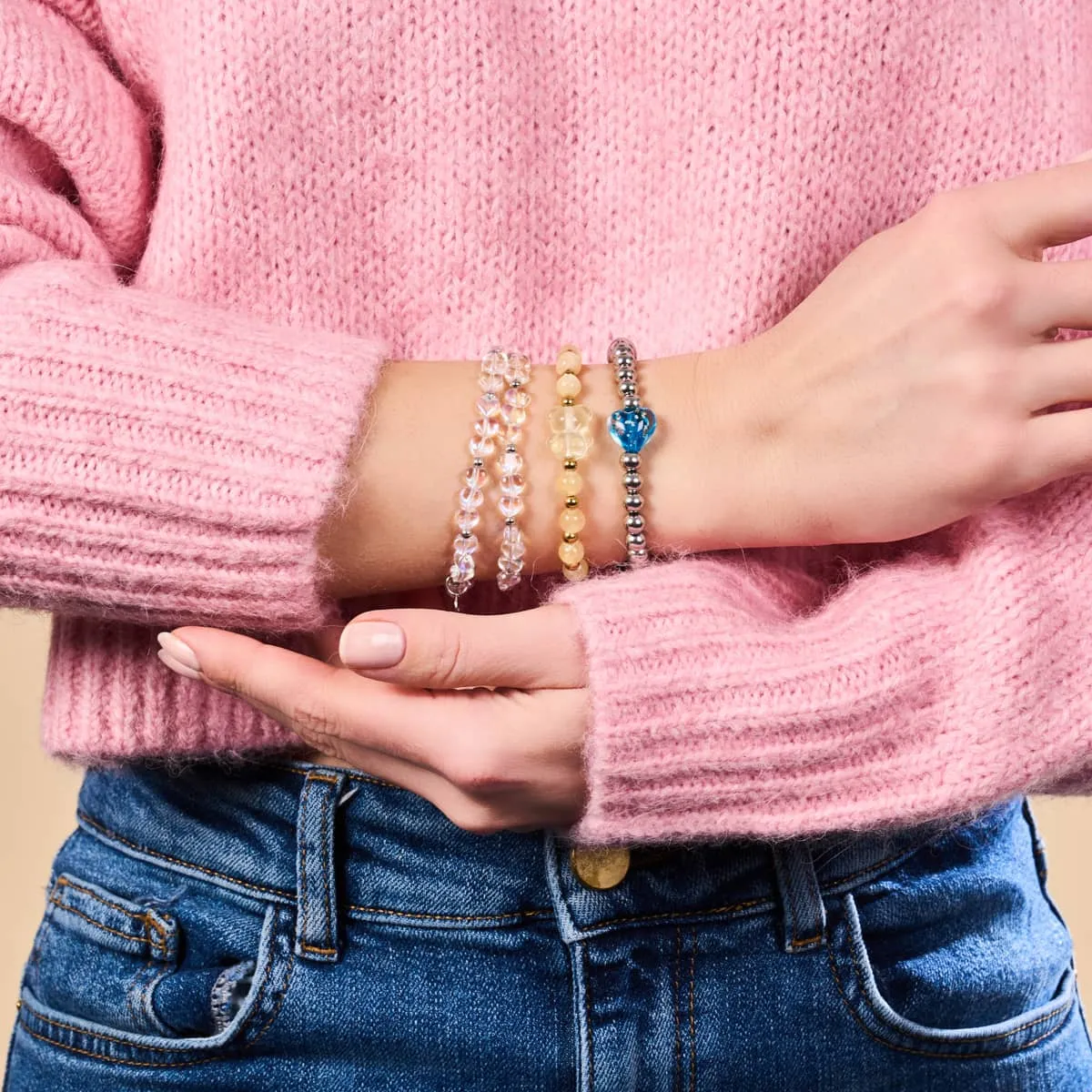 Helios | Gemmy Bear Bracelet | Yellow Jade x Gold