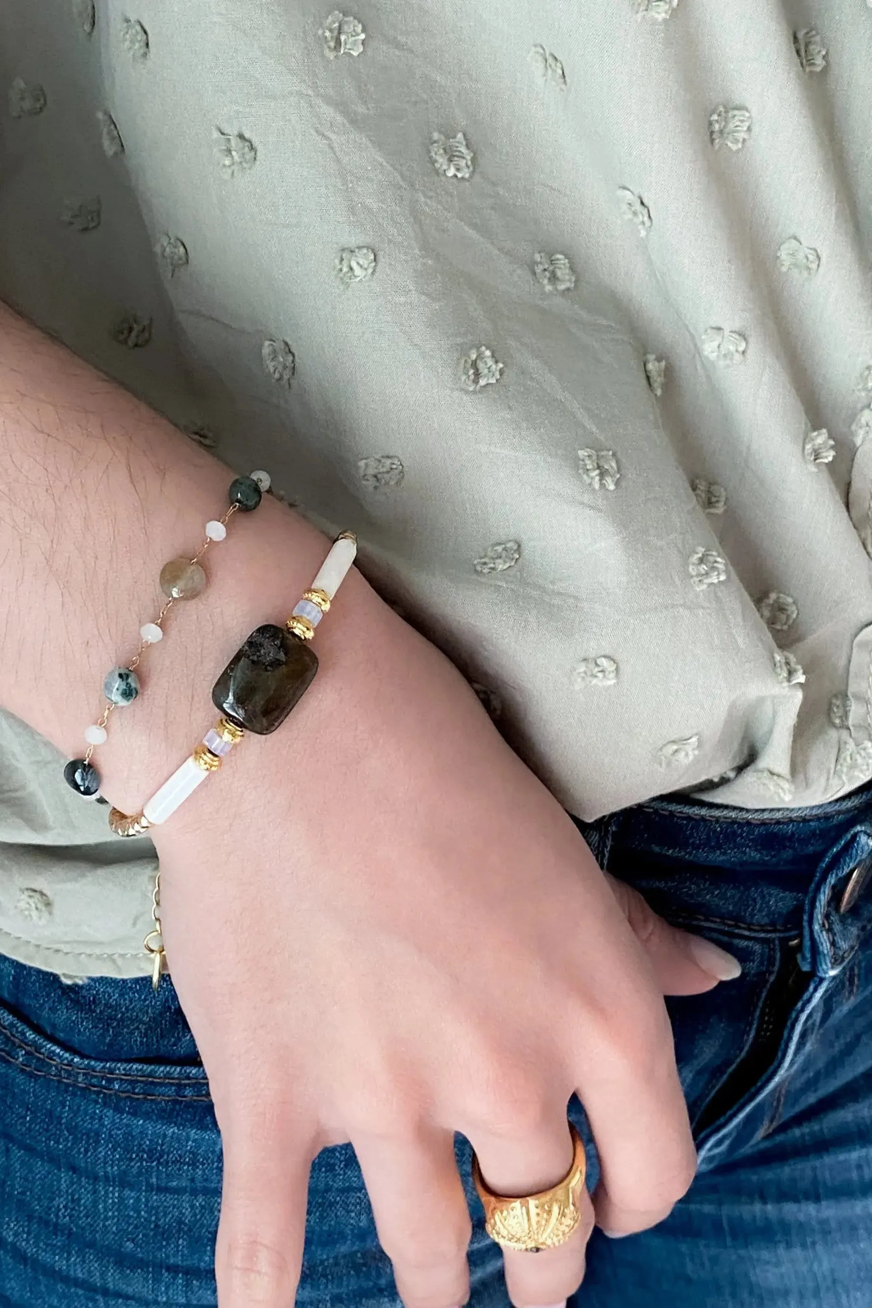 Hematite Gemstone Bracelet