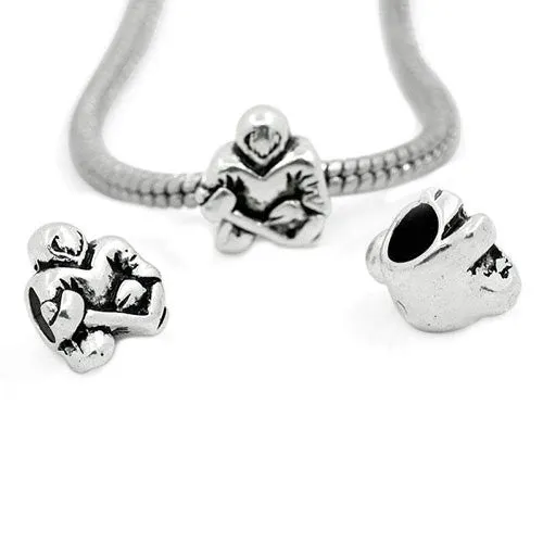 Hockey Player European Bead Compatible for Most European Snake Chain Bracelet