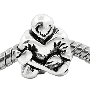 Hockey Player European Bead Compatible for Most European Snake Chain Bracelet