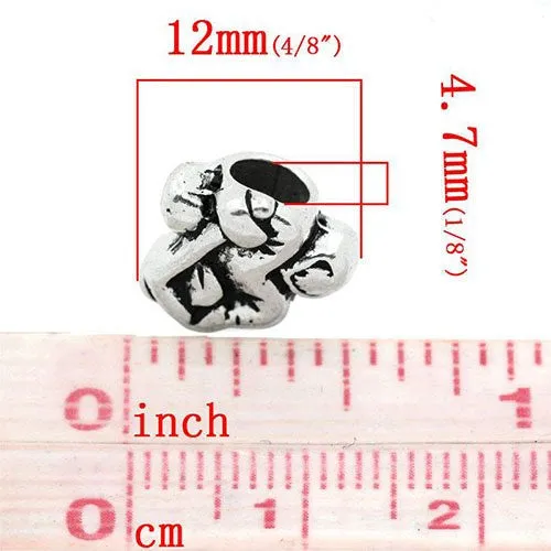 Hockey Player European Bead Compatible for Most European Snake Chain Bracelet