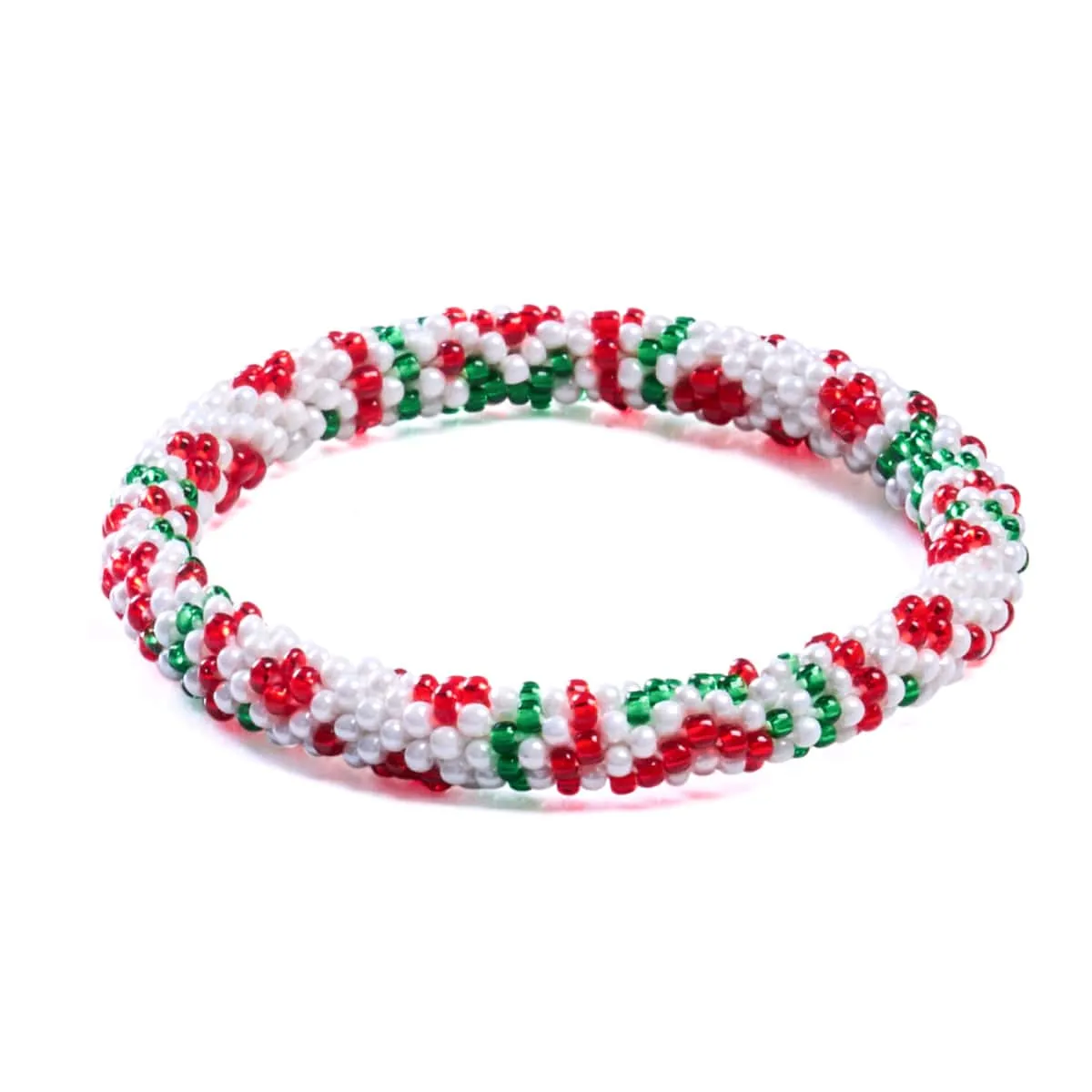 Holiday Wreath | Himalayan Glass Bead Bracelet