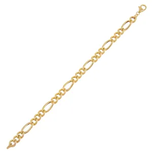 Hollow Figaro Bracelet 14K