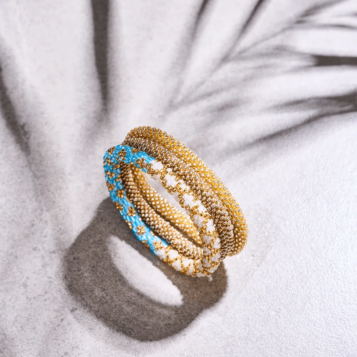 Honeysuckle | Himalayan Glass Bead Bracelet