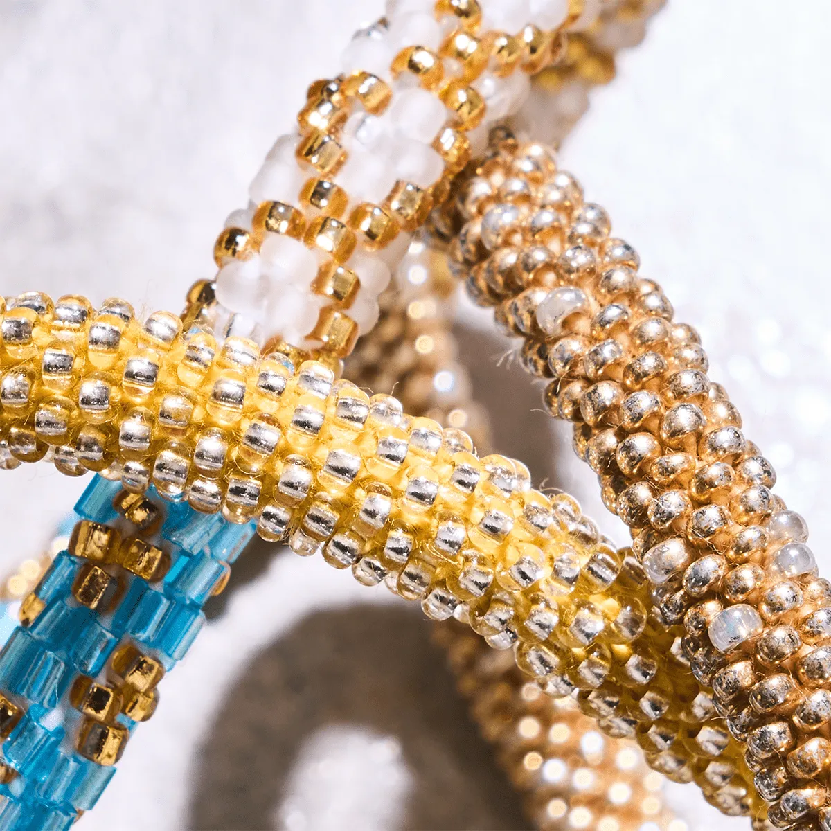 Honeysuckle | Himalayan Glass Bead Bracelet
