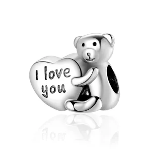 I Love You Bear Charm