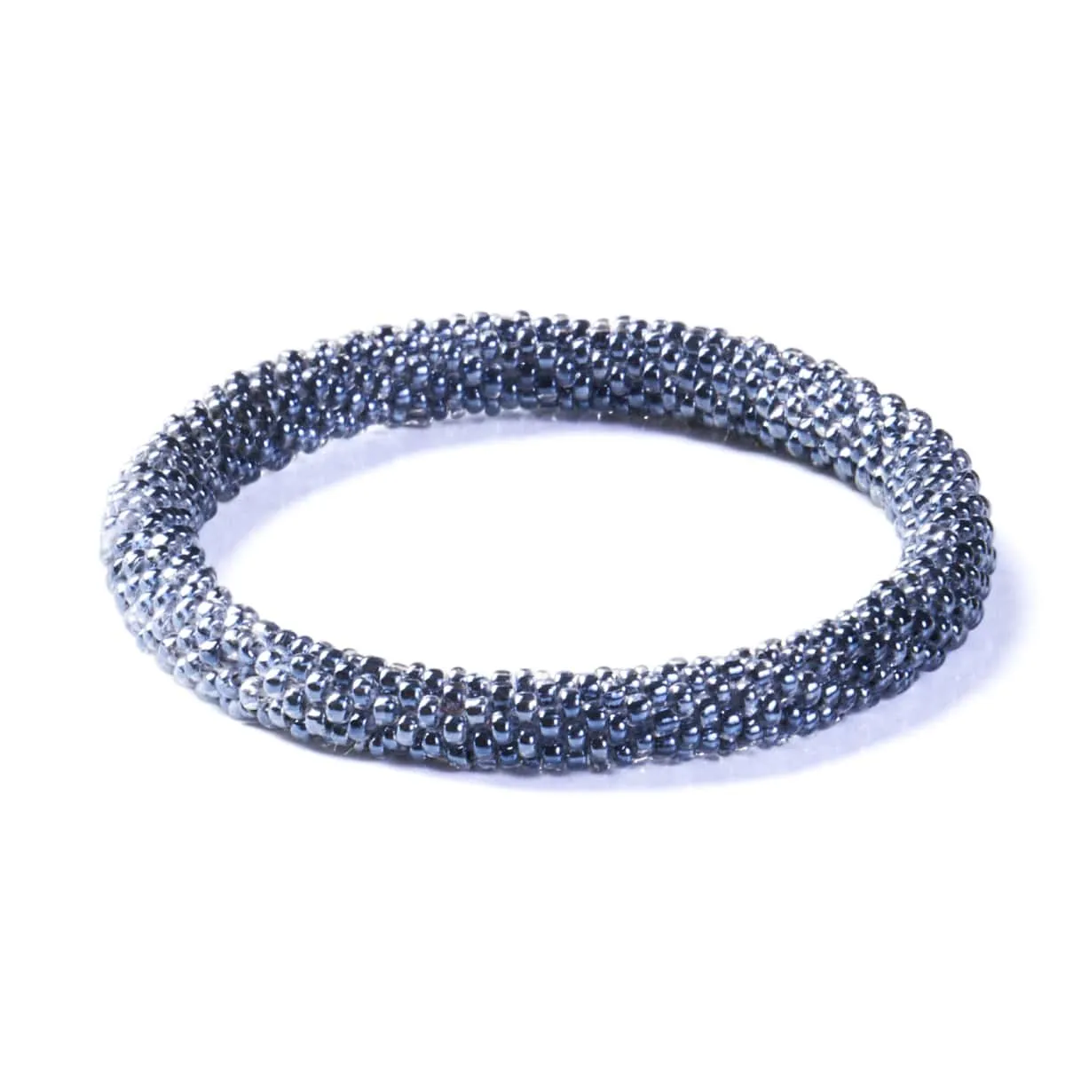 Ice Moon | Himalayan Glass Bead Bracelet