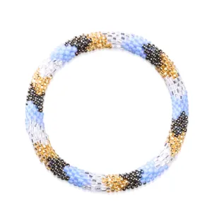 Ice Queen | Himalayan Glass Bead Bracelet