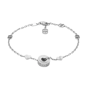 Icon Heart 18K White Gold Bracelet