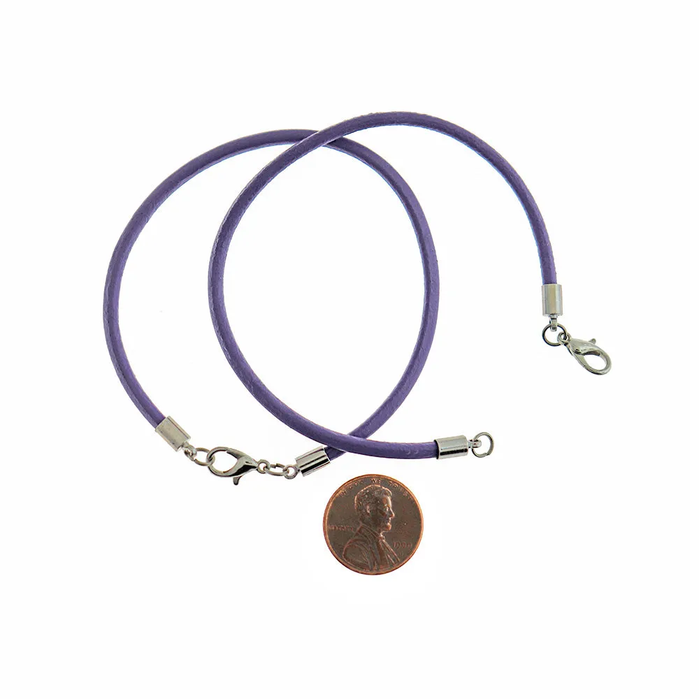Imitation Leather Bracelet - 7" - 4mm - Choose Your Color & Quantity!