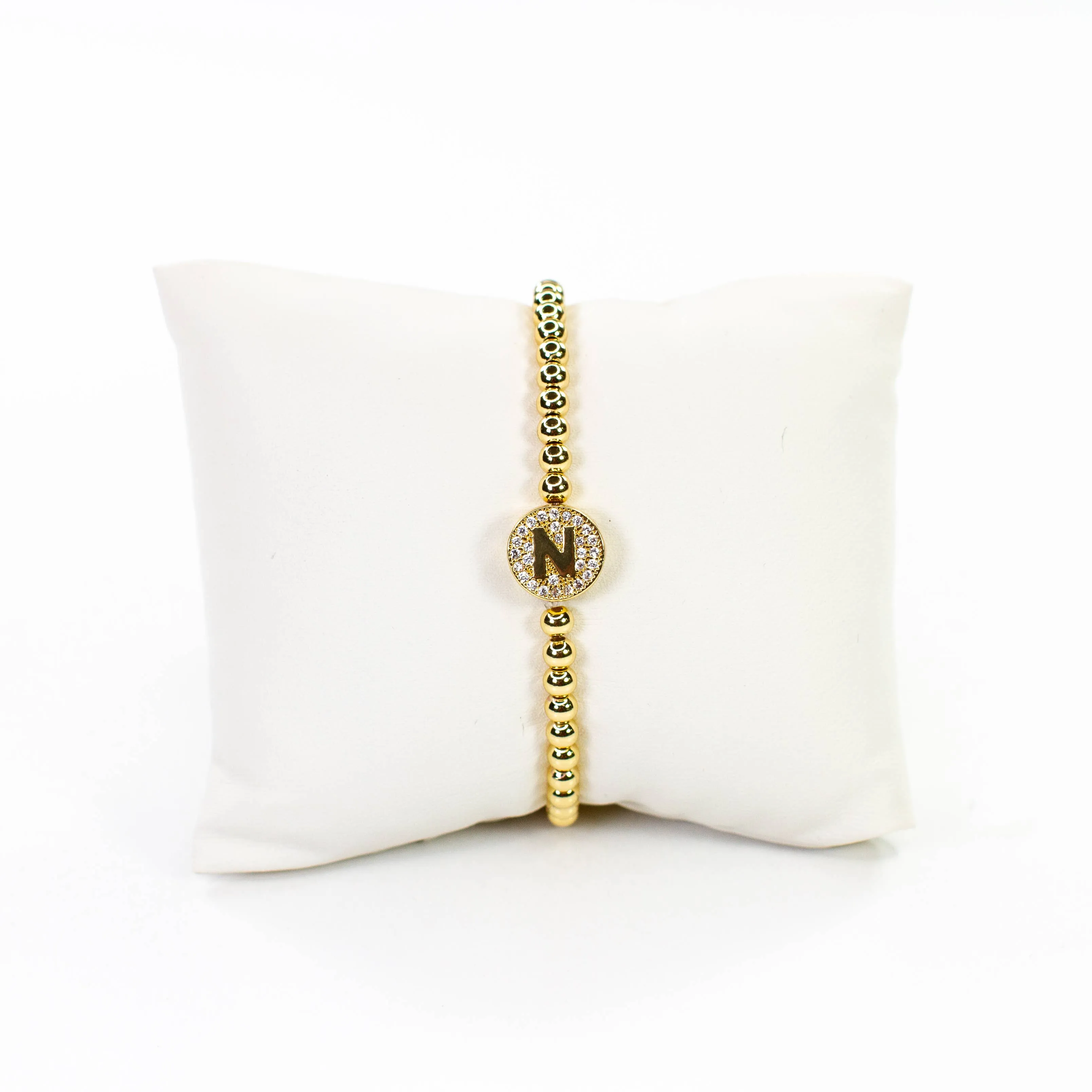 Initial Simulated Diamond Bracelet: J