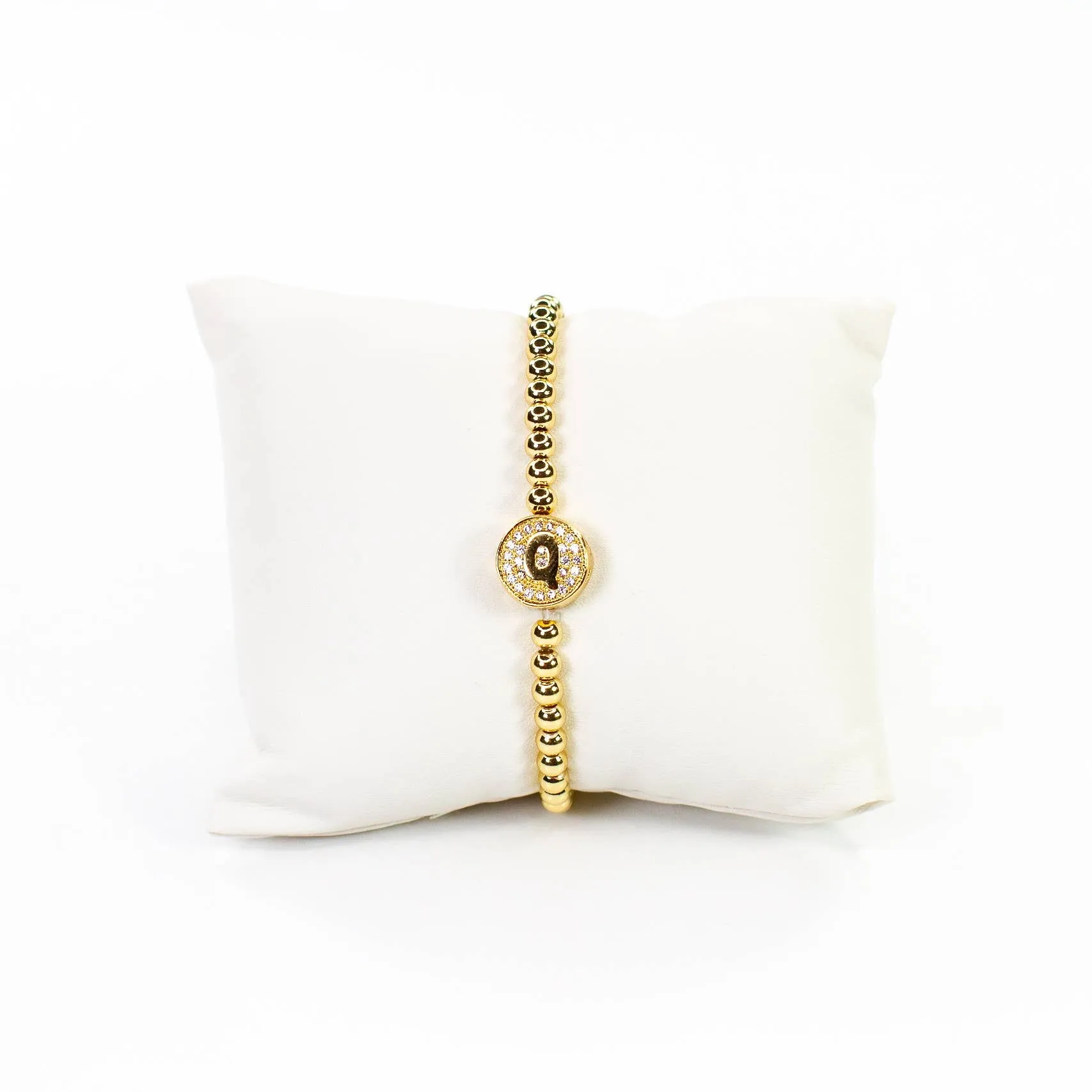 Initial Simulated Diamond Bracelet: J