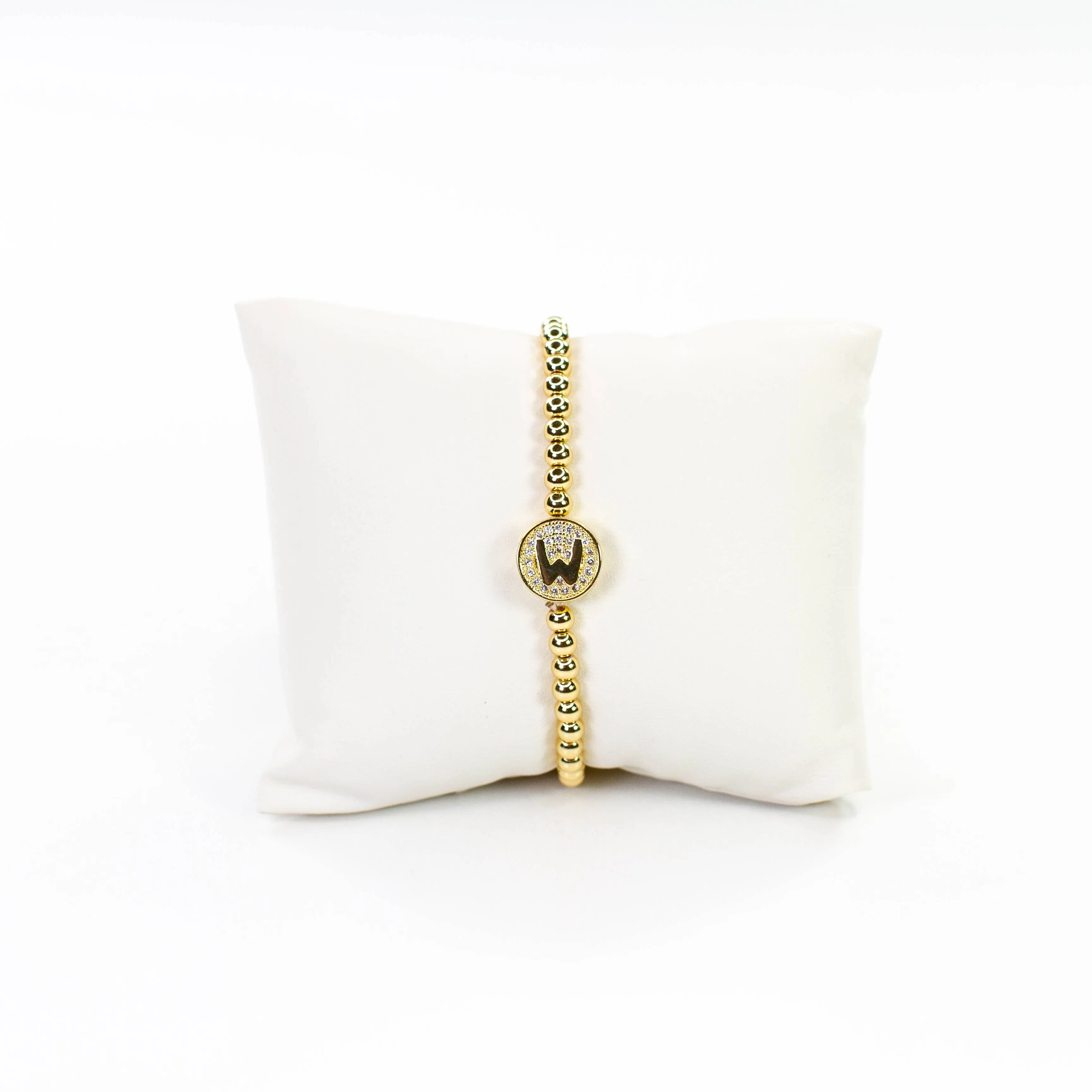 Initial Simulated Diamond Bracelet: J