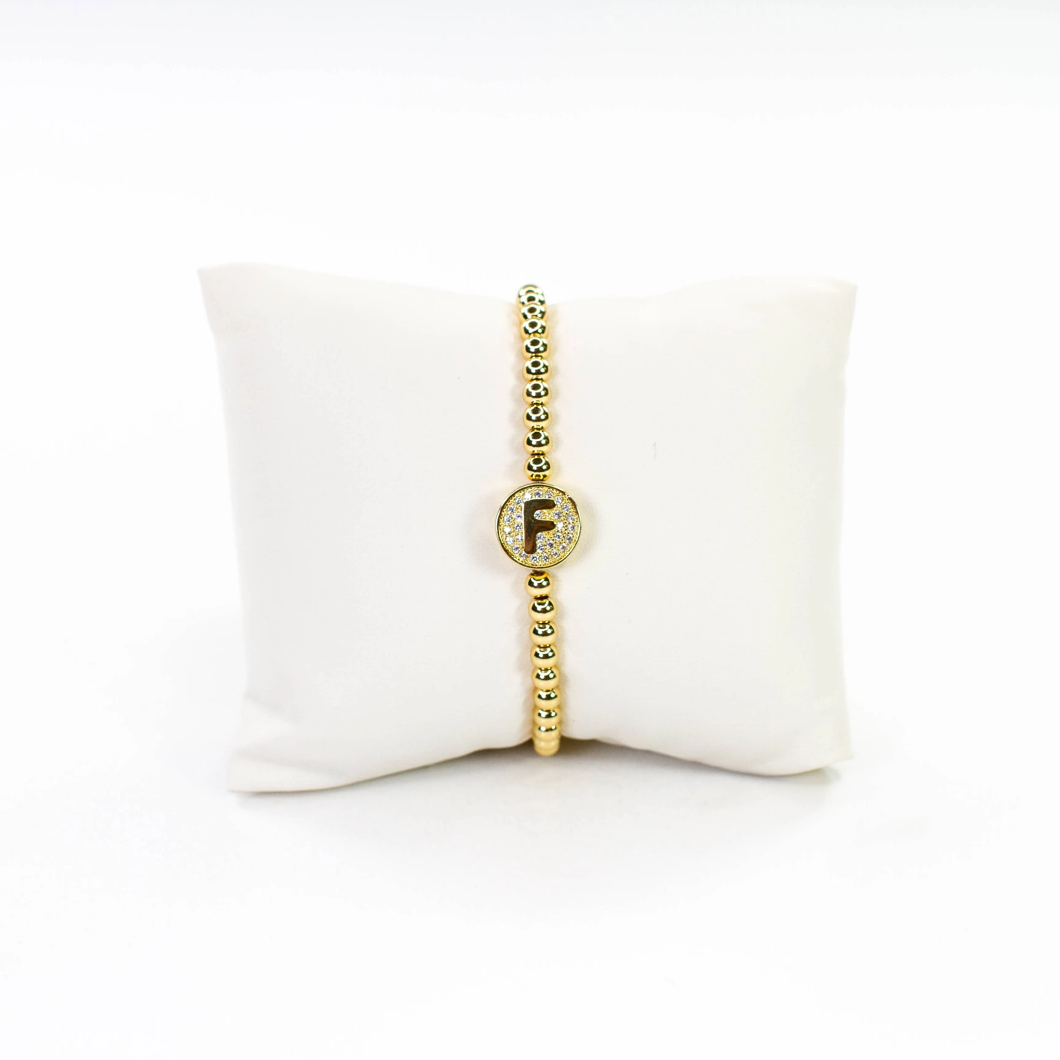 Initial Simulated Diamond Bracelet: J