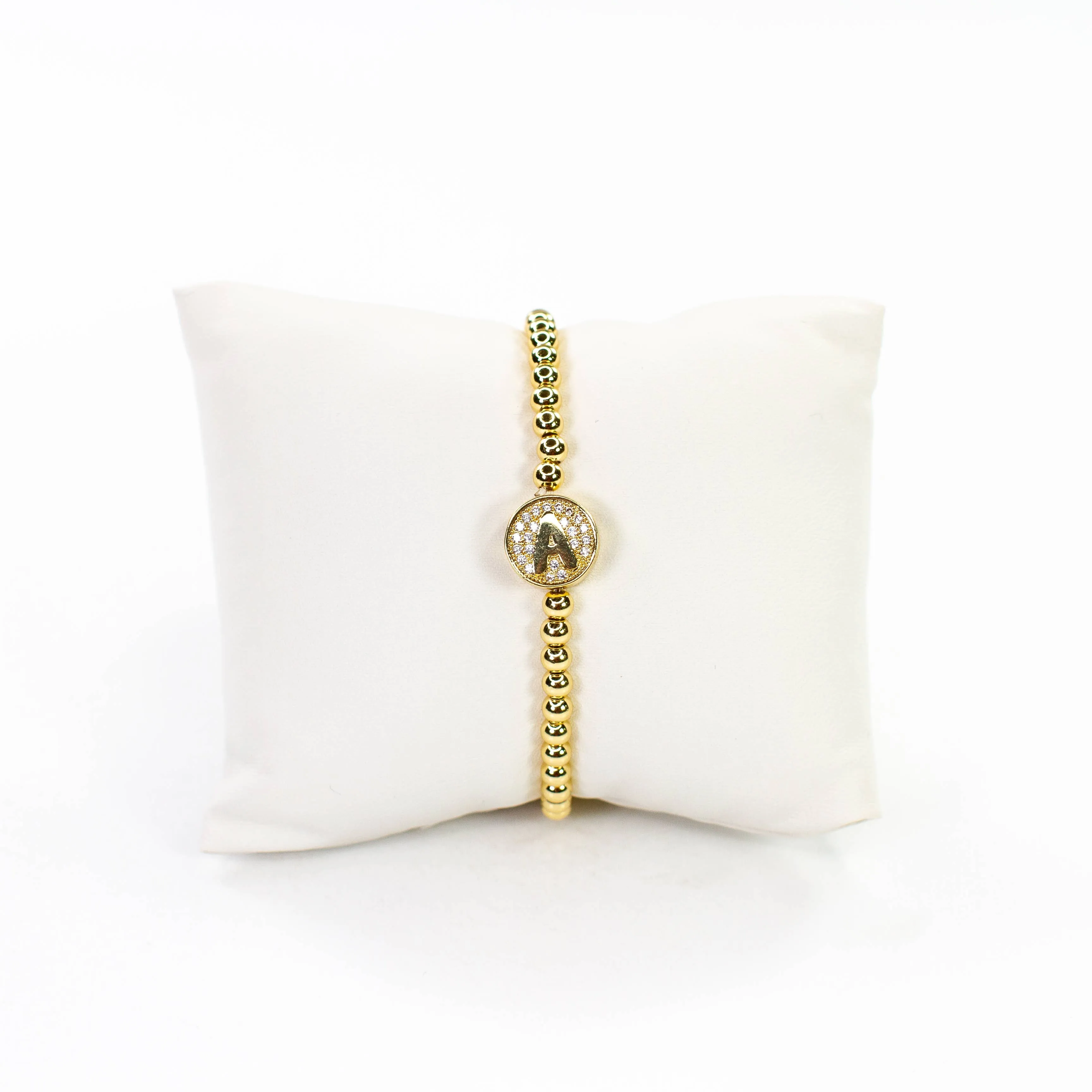 Initial Simulated Diamond Bracelet: J