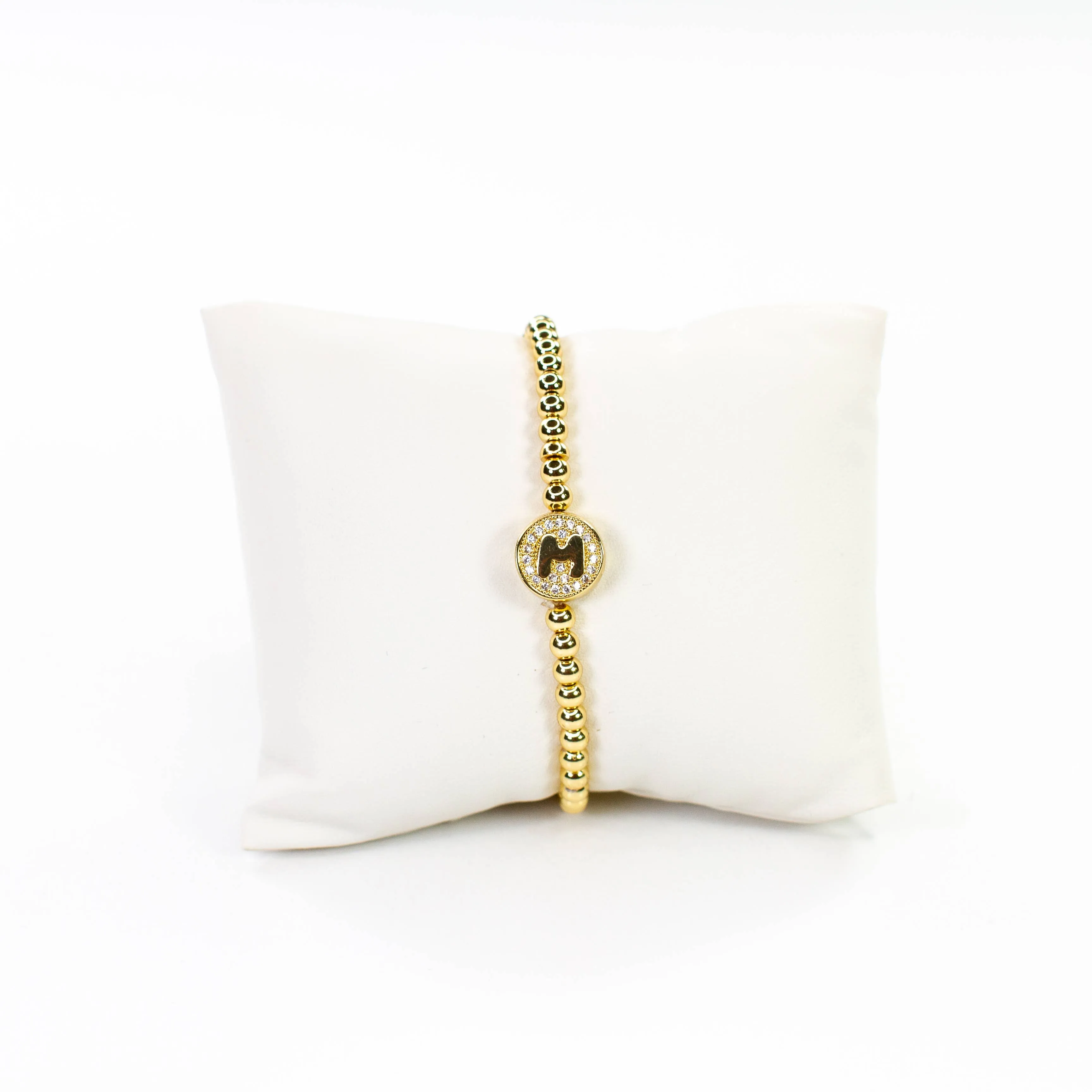 Initial Simulated Diamond Bracelet: J