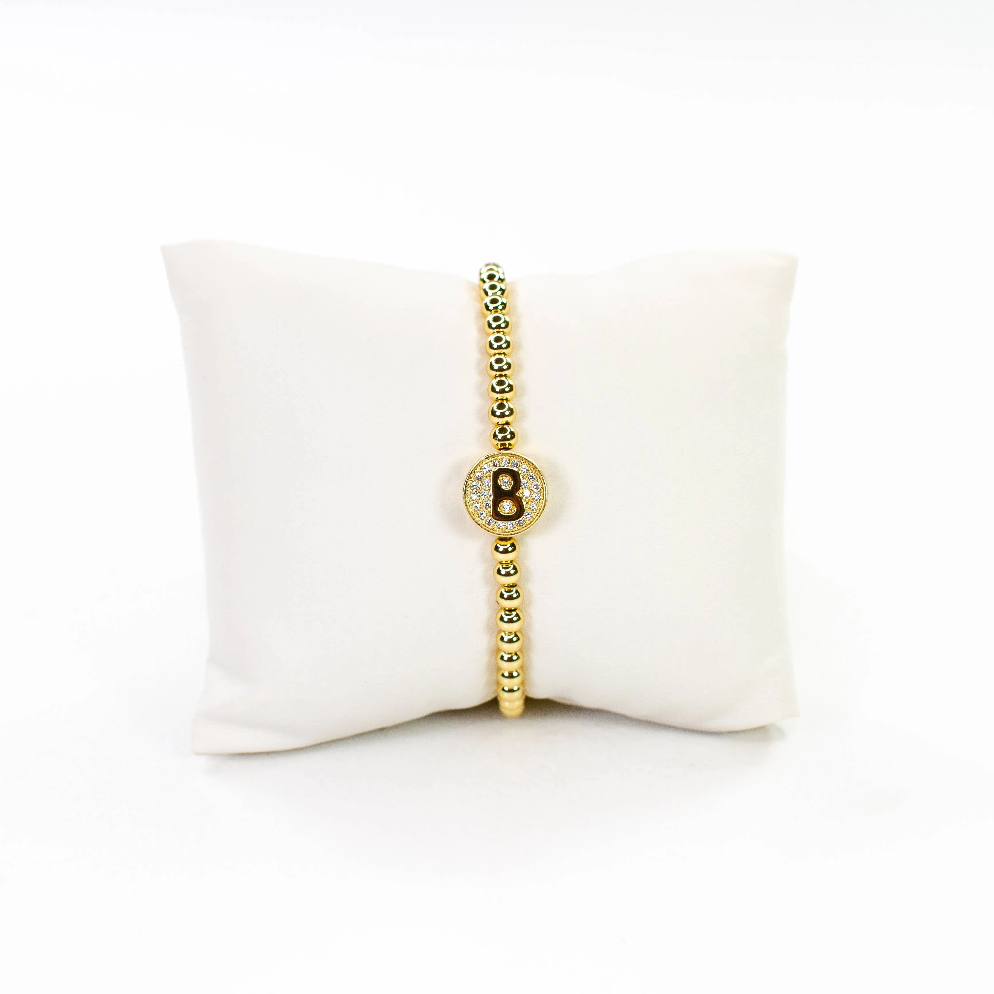 Initial Simulated Diamond Bracelet: J