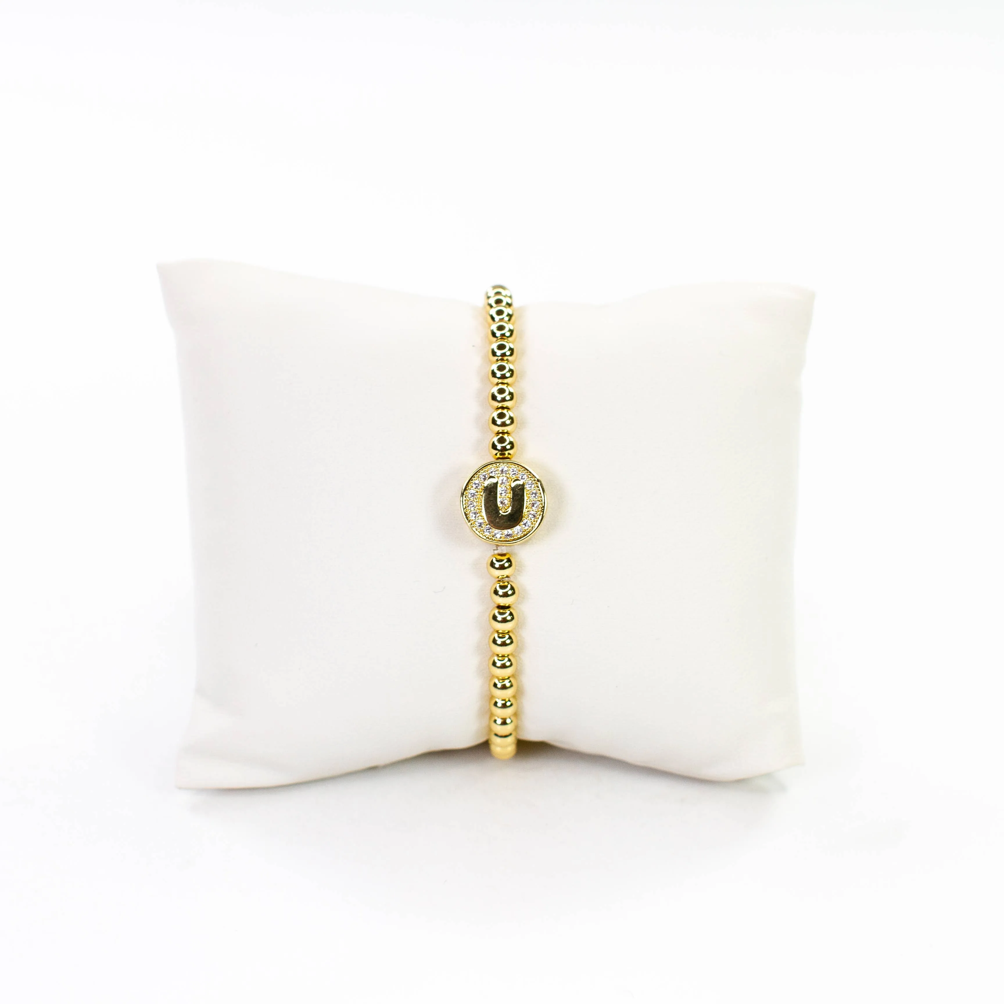 Initial Simulated Diamond Bracelet: J
