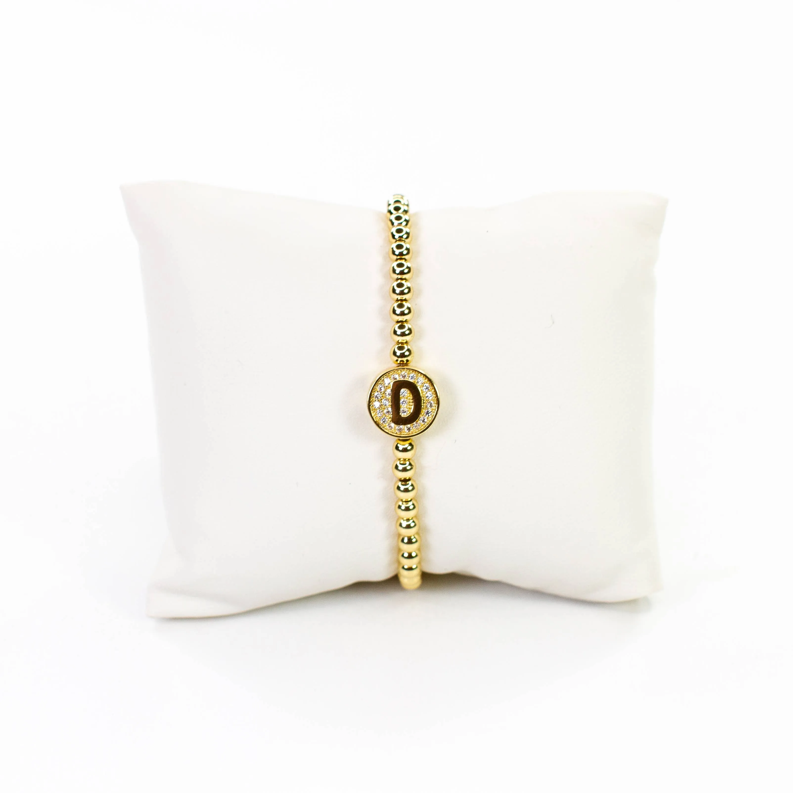 Initial Simulated Diamond Bracelet: J