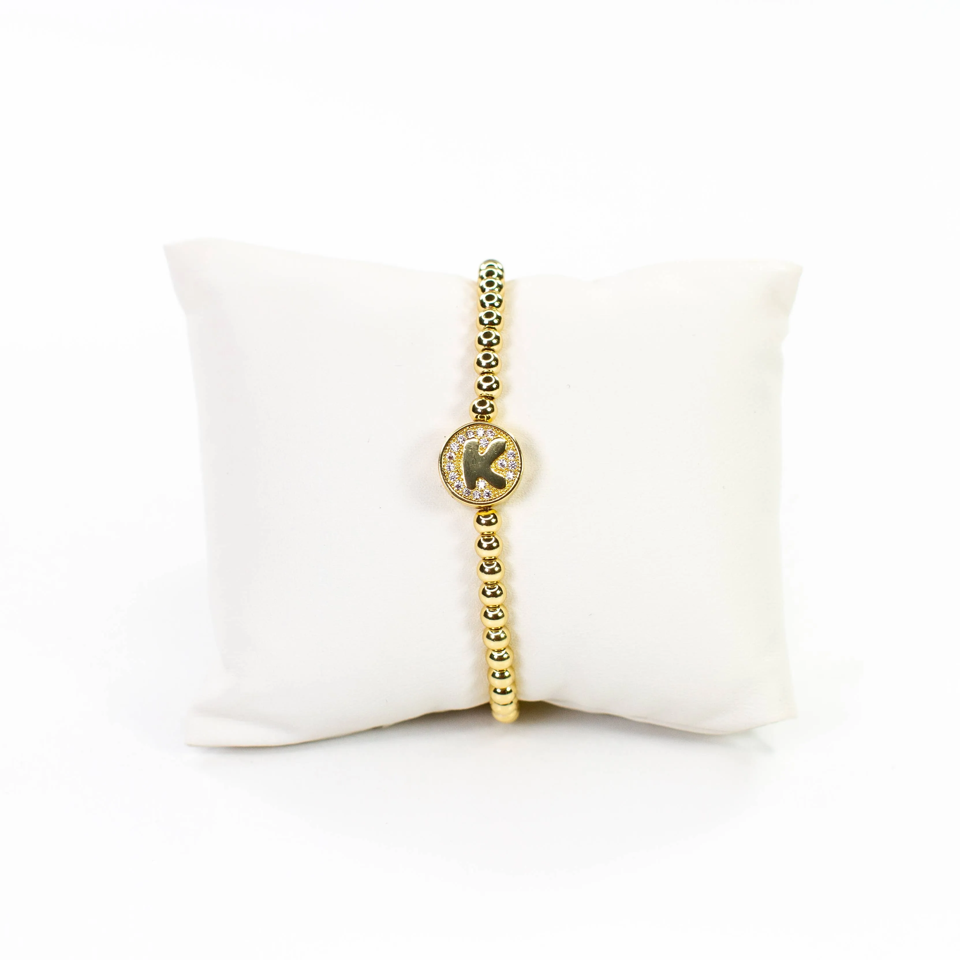 Initial Simulated Diamond Bracelet: J