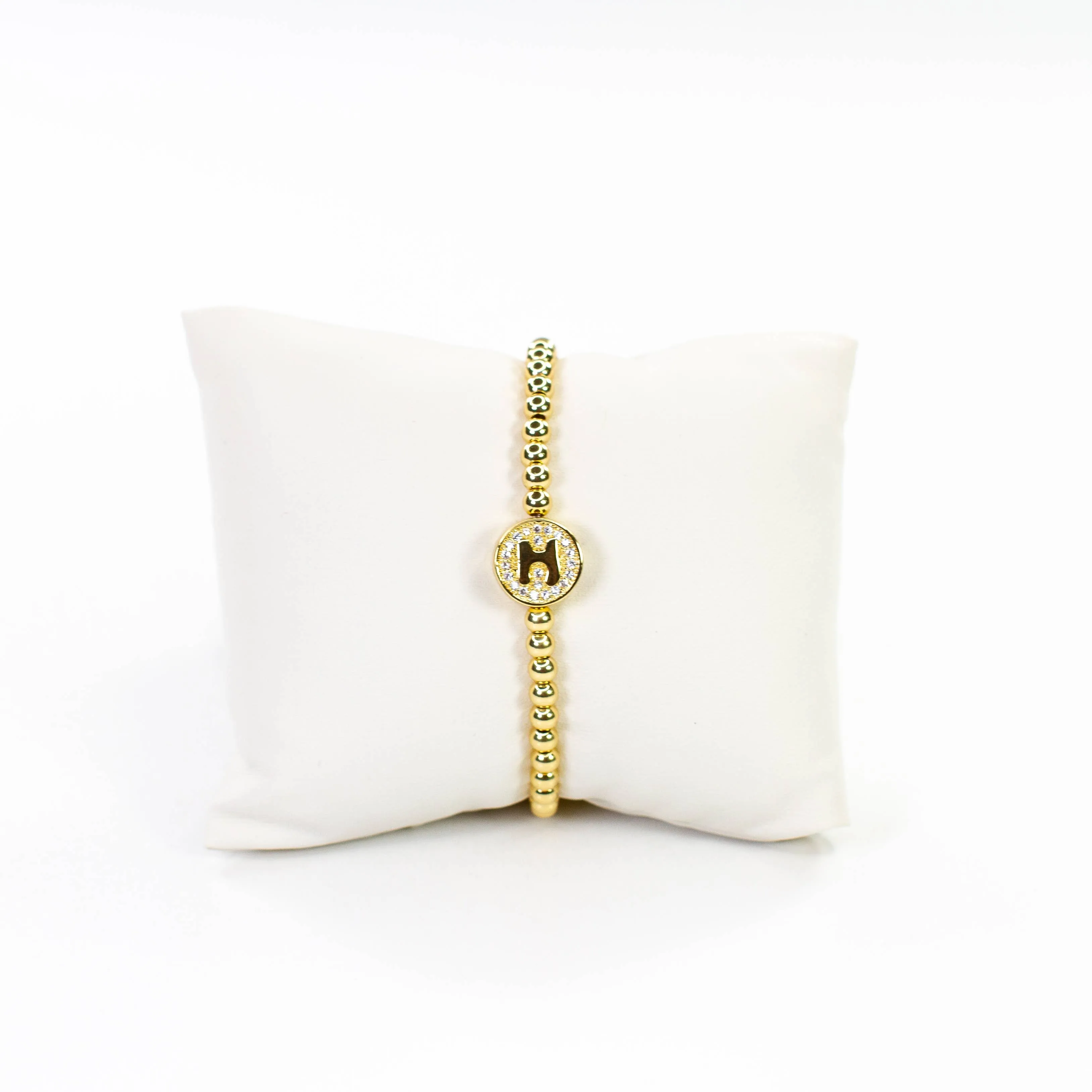 Initial Simulated Diamond Bracelet: J