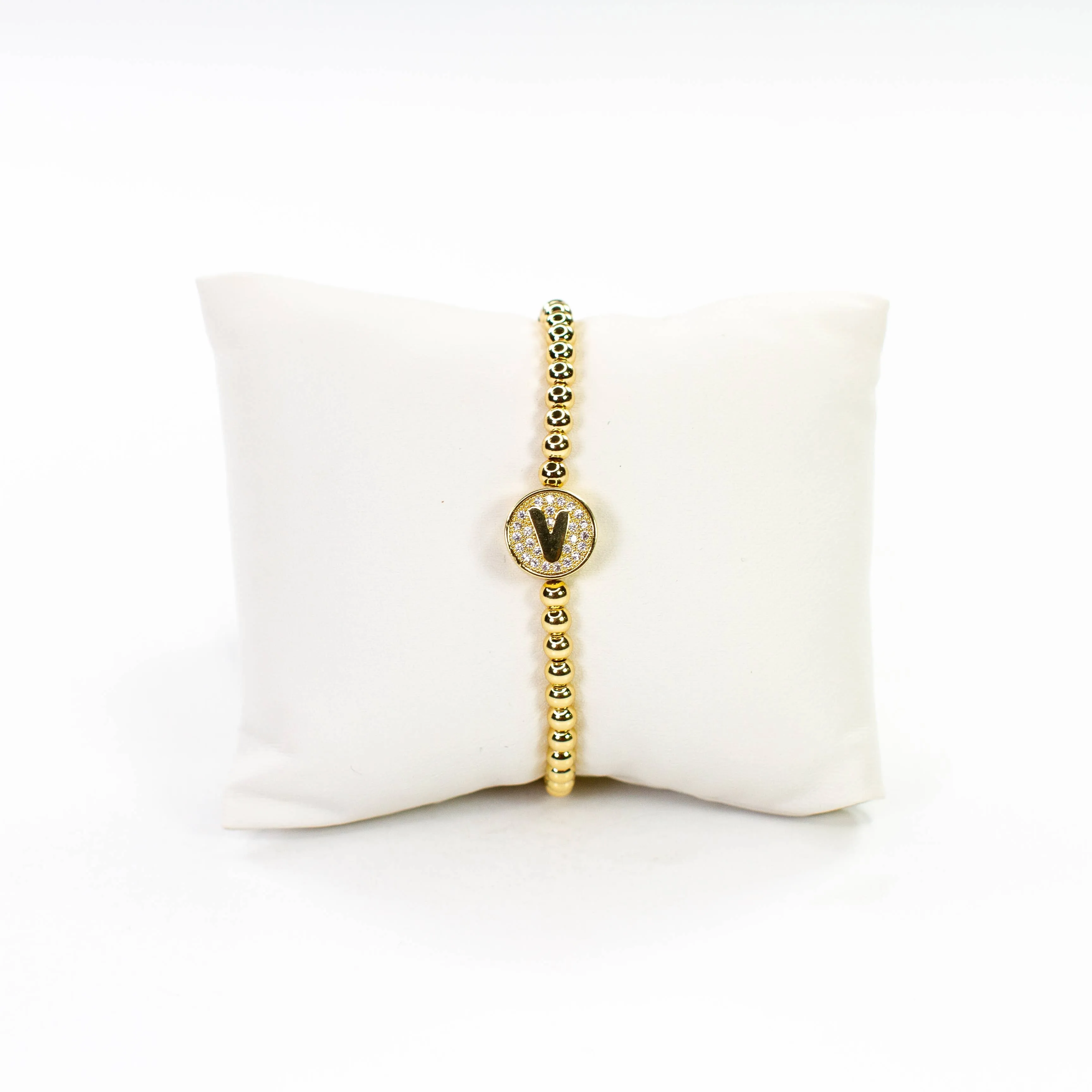 Initial Simulated Diamond Bracelet: J