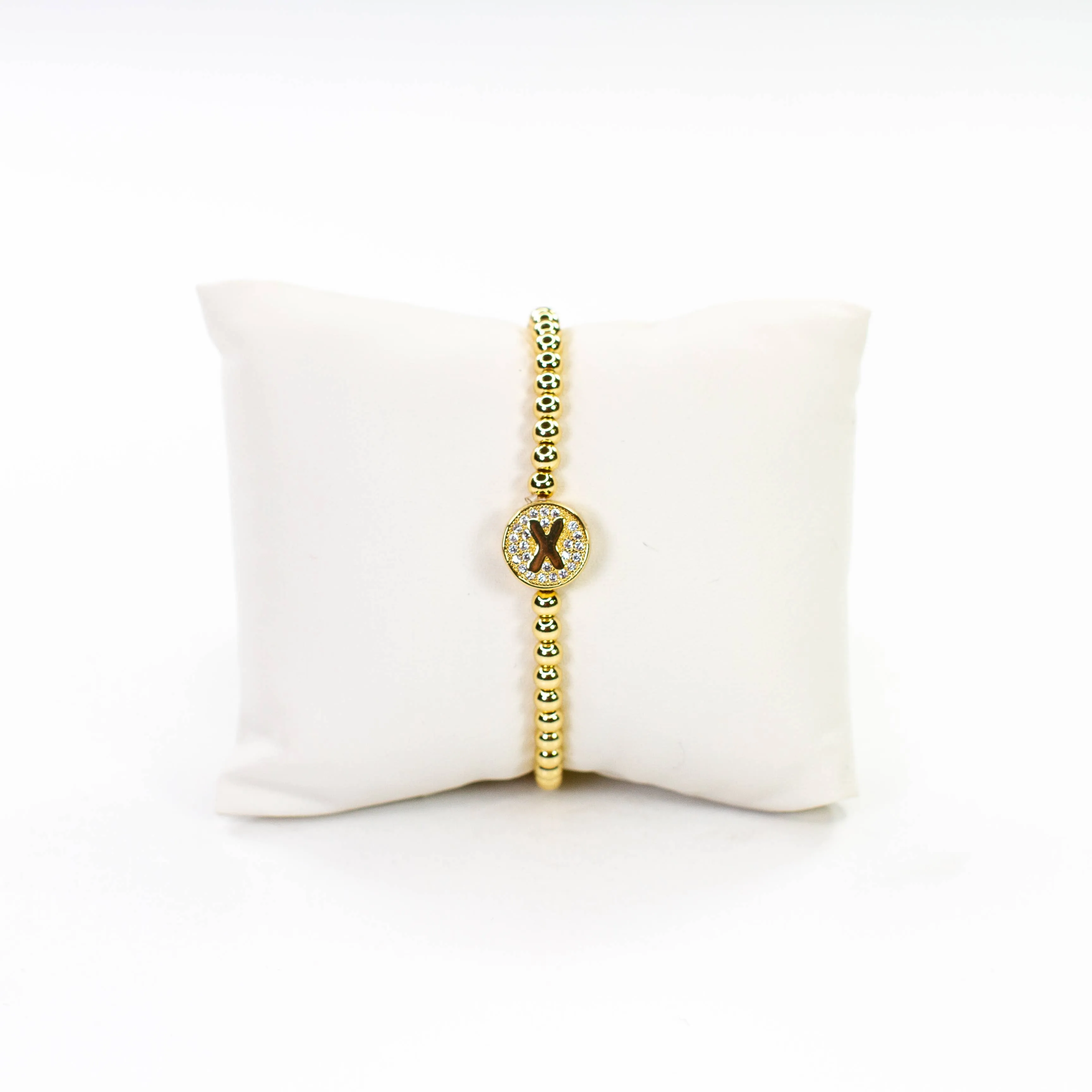 Initial Simulated Diamond Bracelet: J