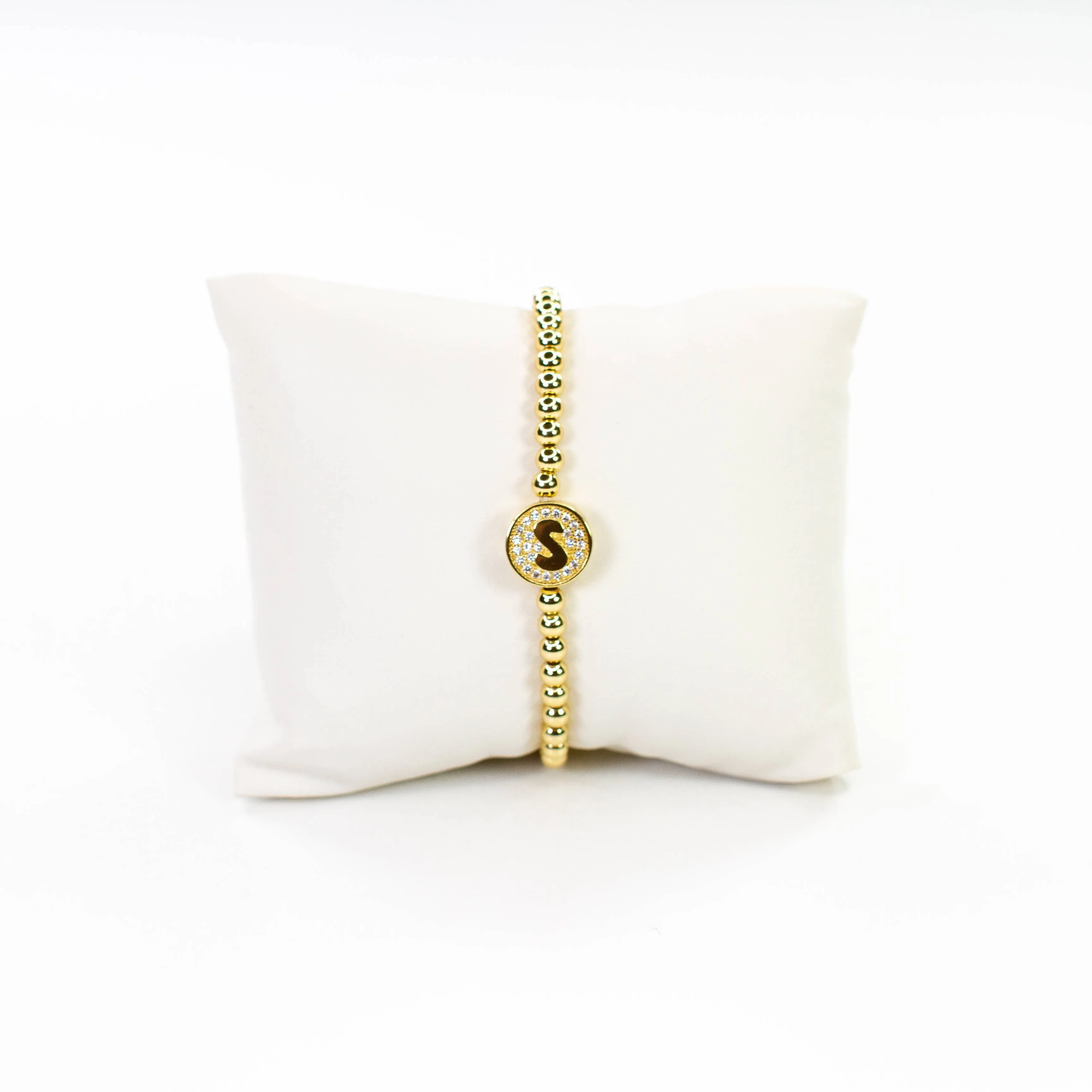 Initial Simulated Diamond Bracelet: J