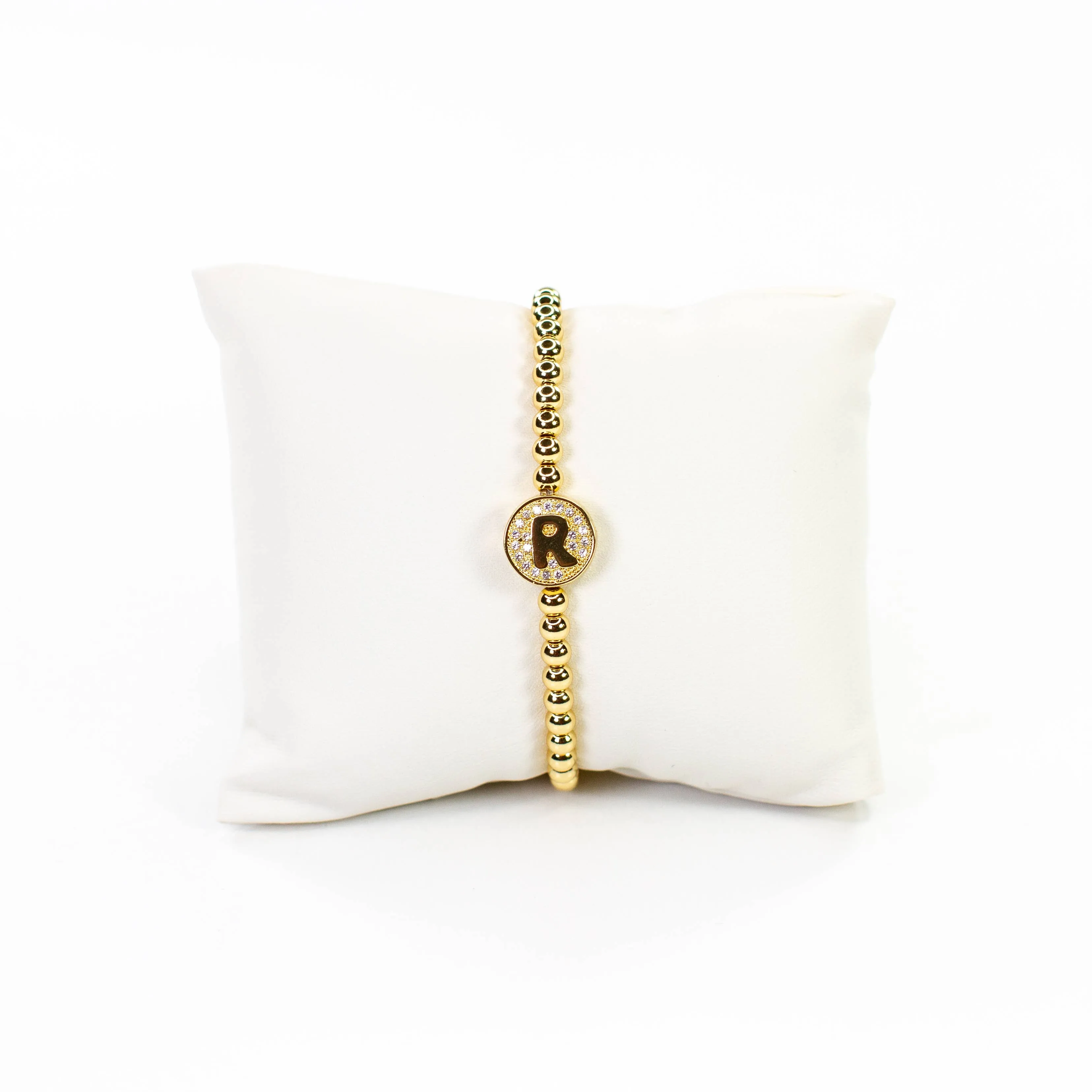 Initial Simulated Diamond Bracelet: J