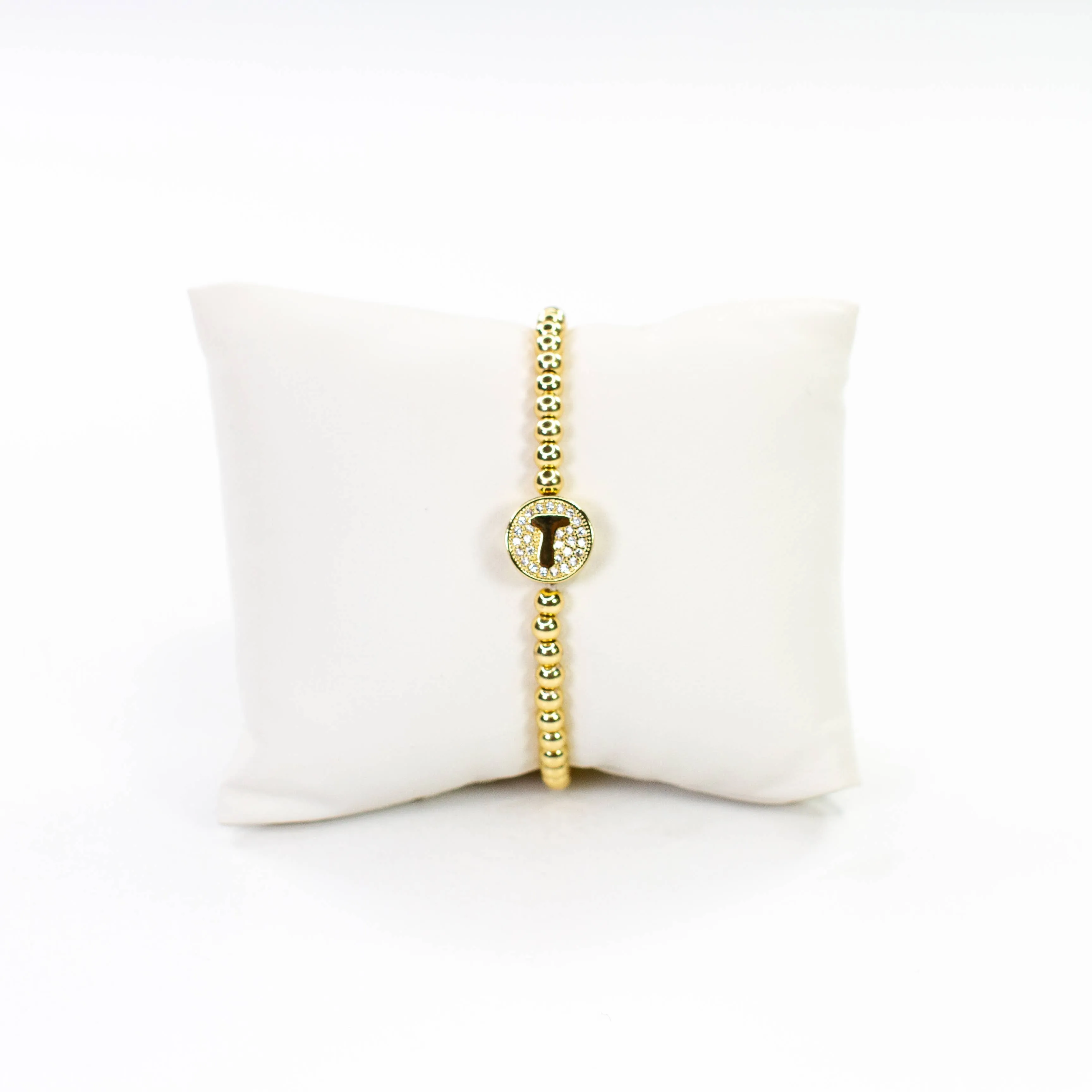 Initial Simulated Diamond Bracelet: J
