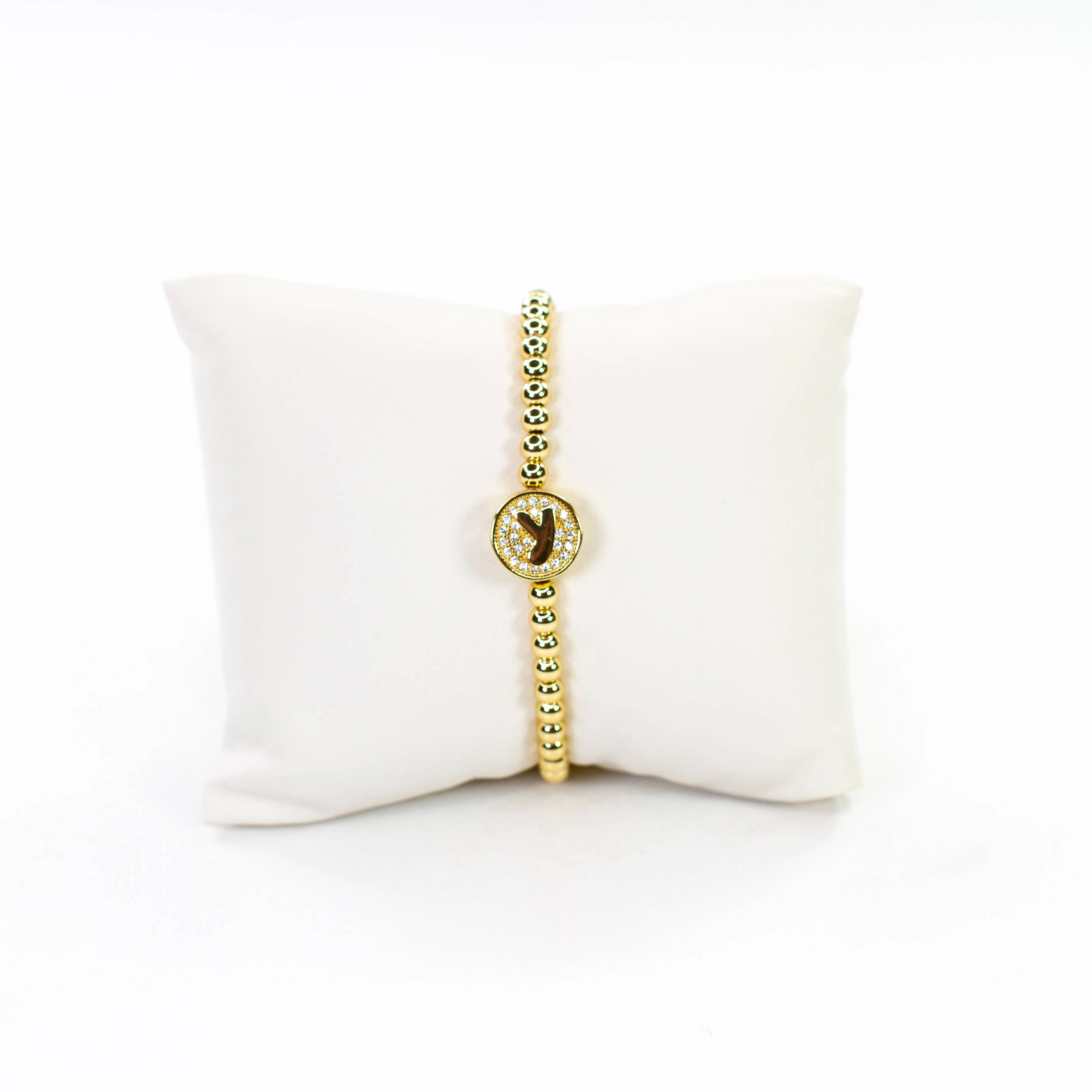 Initial Simulated Diamond Bracelet: J