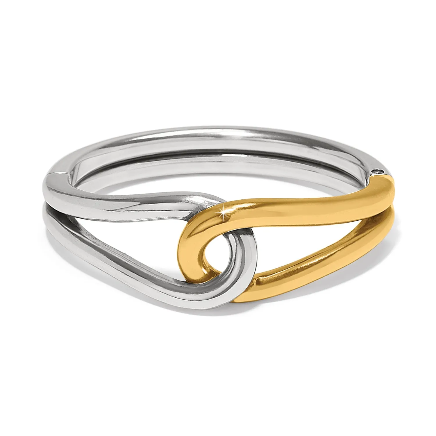 Interlok Curve Two Tone Hinge Bangle - JF0256