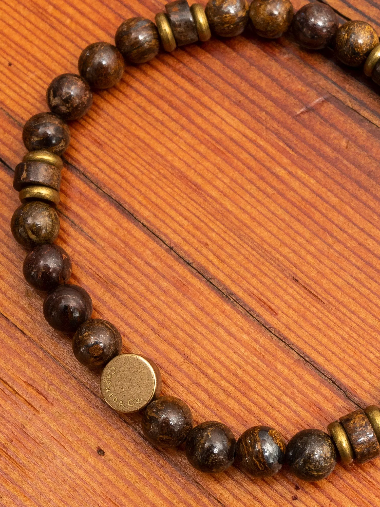 Intuition Gemstone Stretch Bracelet in Bronzite