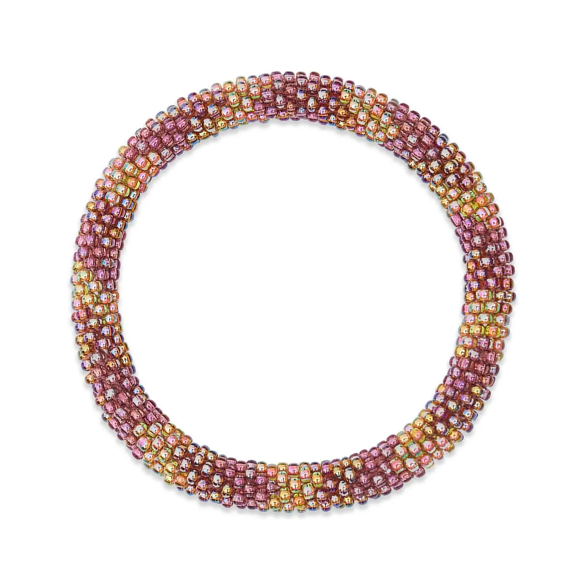 Iridescent Pomegranate | Himalayan Glass Bead Bracelet