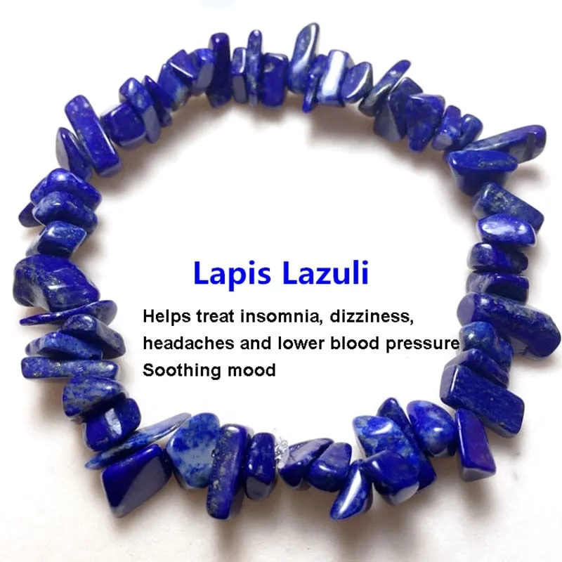 Irregular Natural Gem Stone Bracelet Stretch Chip Beads
