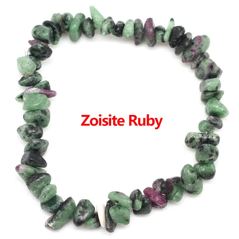 Irregular Natural Gem Stone Bracelet Stretch Chip Beads