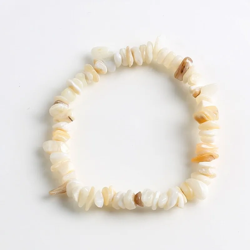 Irregular Natural Gem Stone Bracelet Stretch Chip Beads