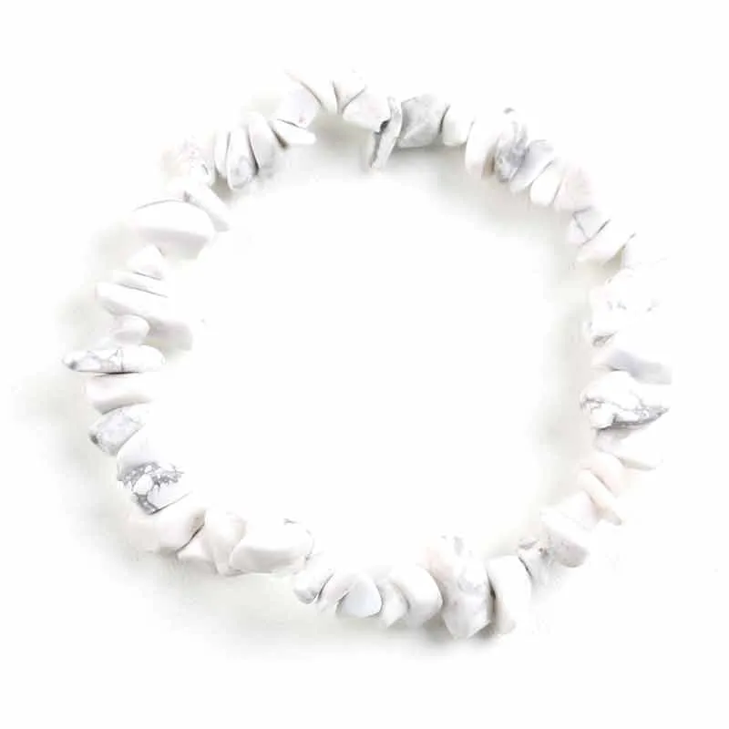 Irregular Natural Gem Stone Bracelet Stretch Chip Beads