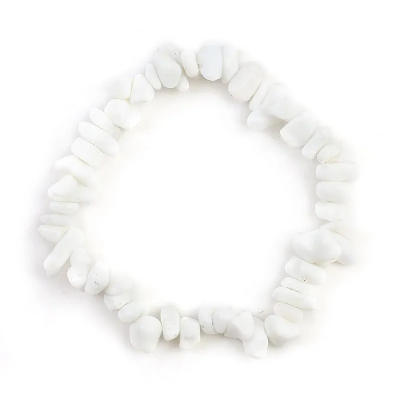 Irregular Natural Gem Stone Bracelet Stretch Chip Beads