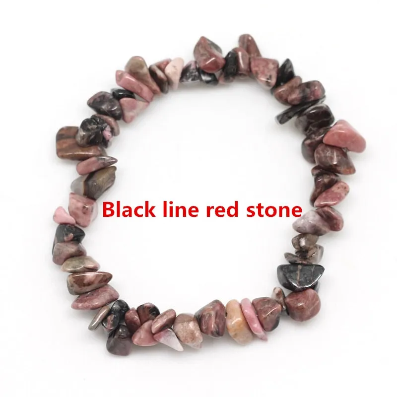 Irregular Natural Gem Stone Bracelet Stretch Chip Beads