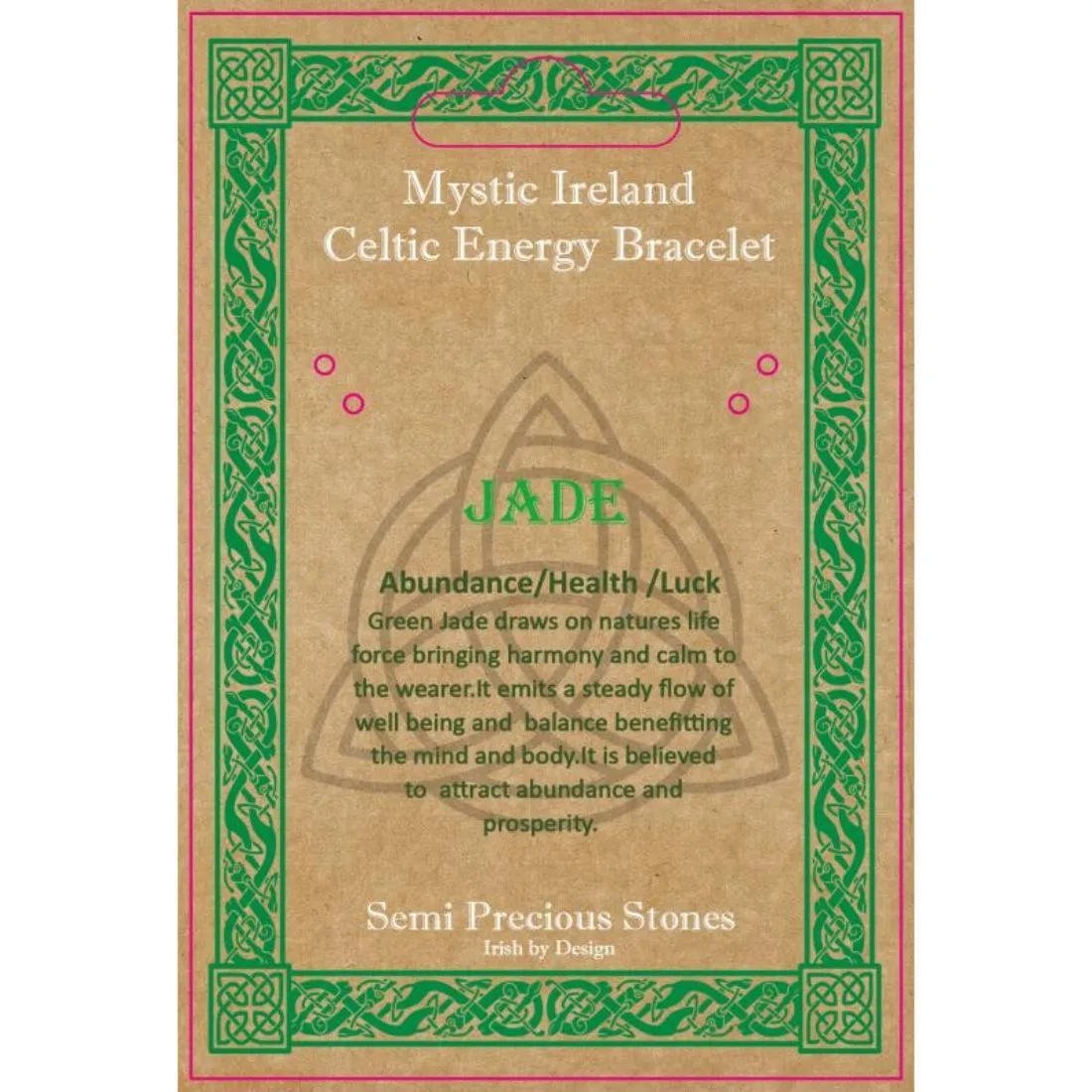 Jade Stone Celtic Energy Bracelet