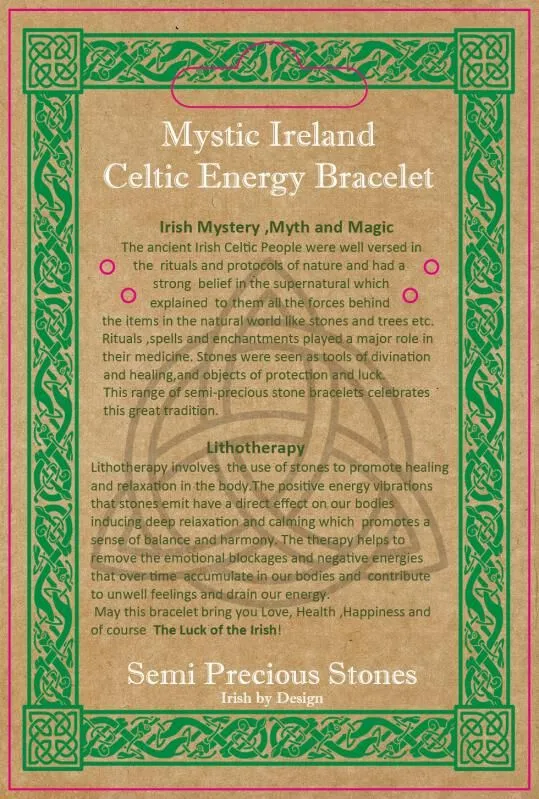 Jade Stone Celtic Energy Bracelet