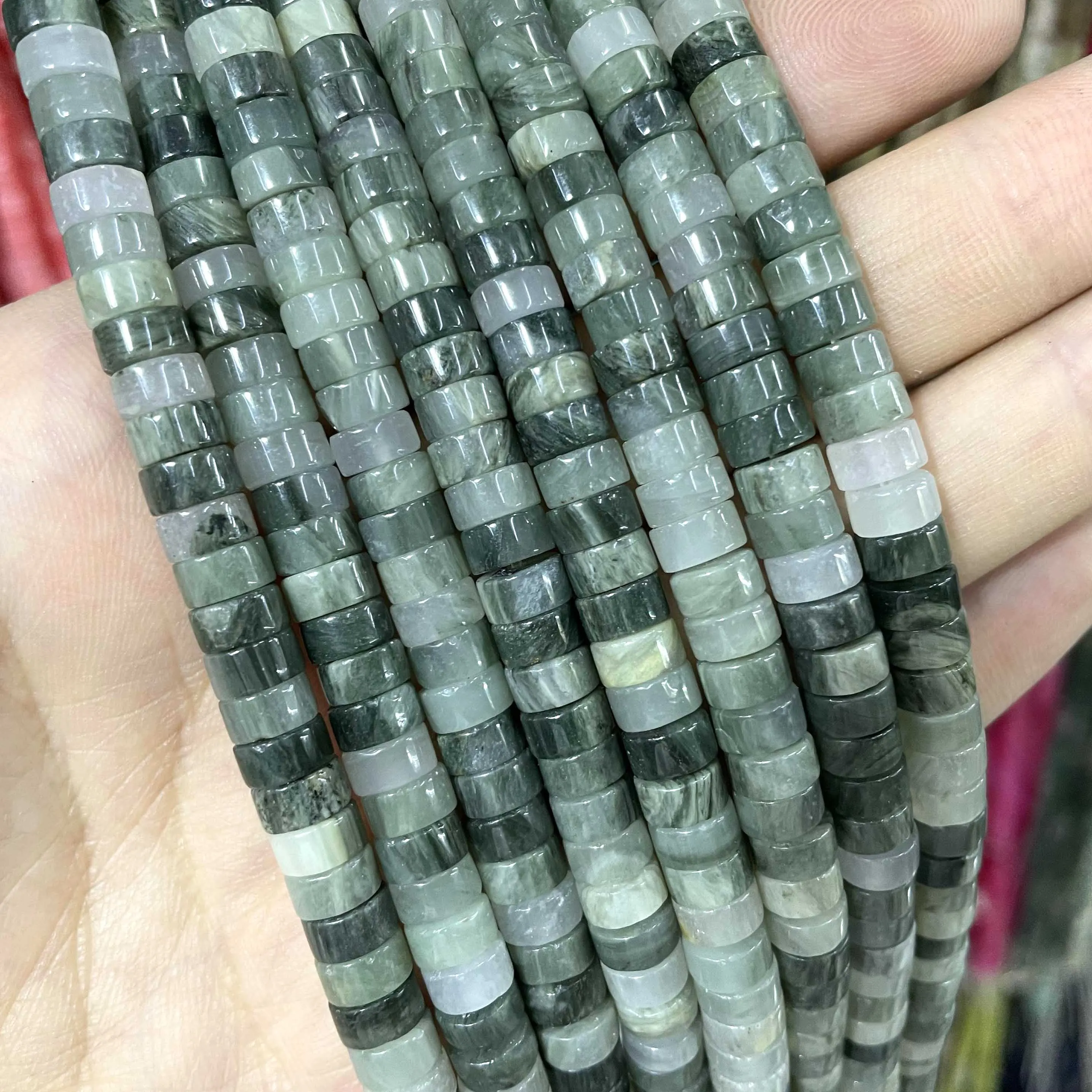 Jades Amazonite Stone Spacer Loose Beads