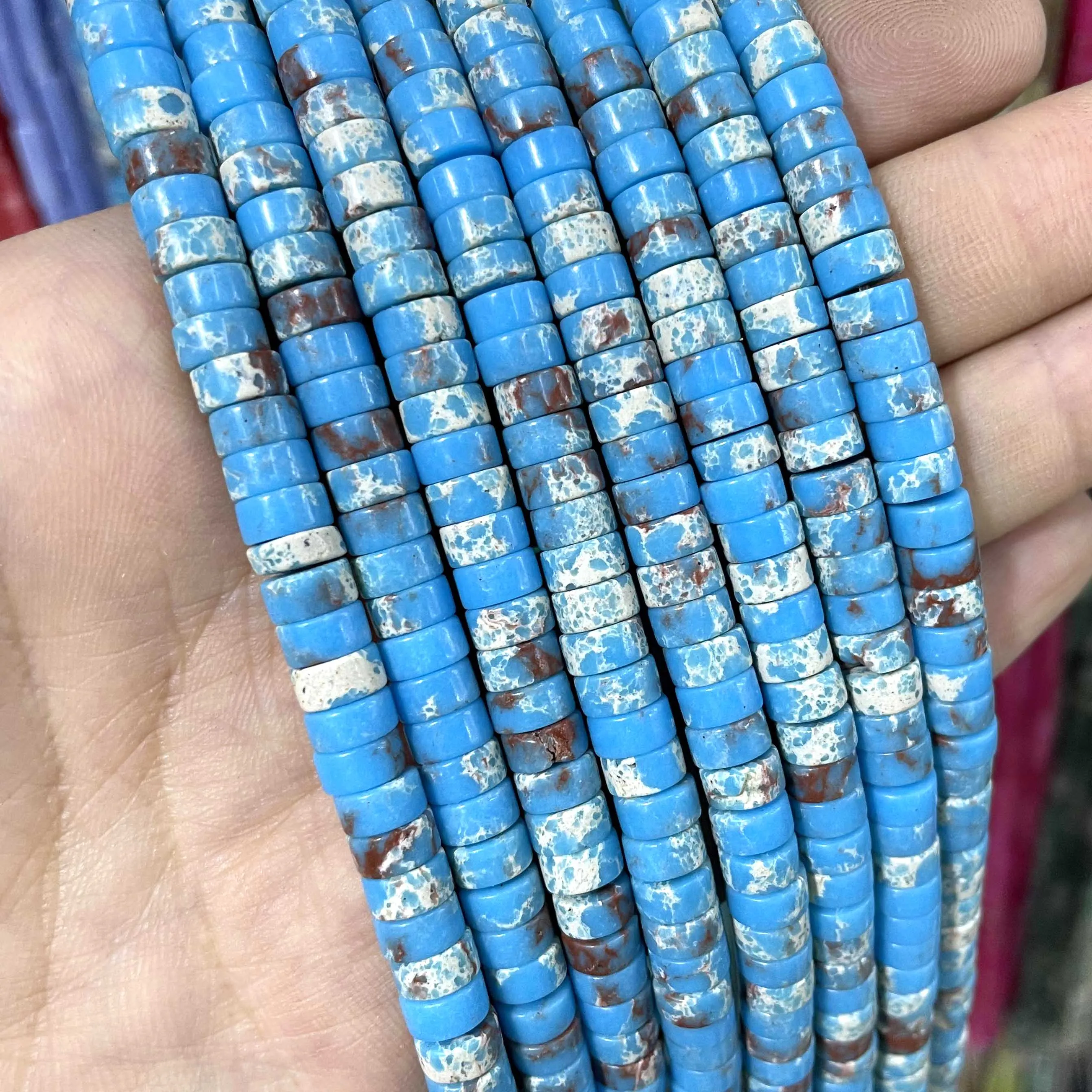 Jades Amazonite Stone Spacer Loose Beads
